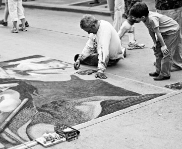 The Sidewalk Artist by Gina Buonaguro